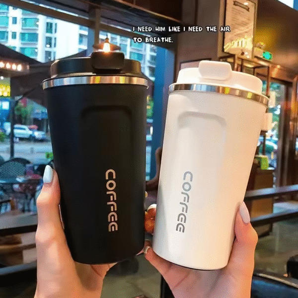 Imported Coffee Mug 17oz - Insulated 380ml / 500ml Coffee Travel Mug Spill Proof with Leakproof Lid Vacuum Stainless Steel Thermos Coffee Tumblers to GO, Reusable Coffee Cup for Men and Women for Hot & Cold Drinks